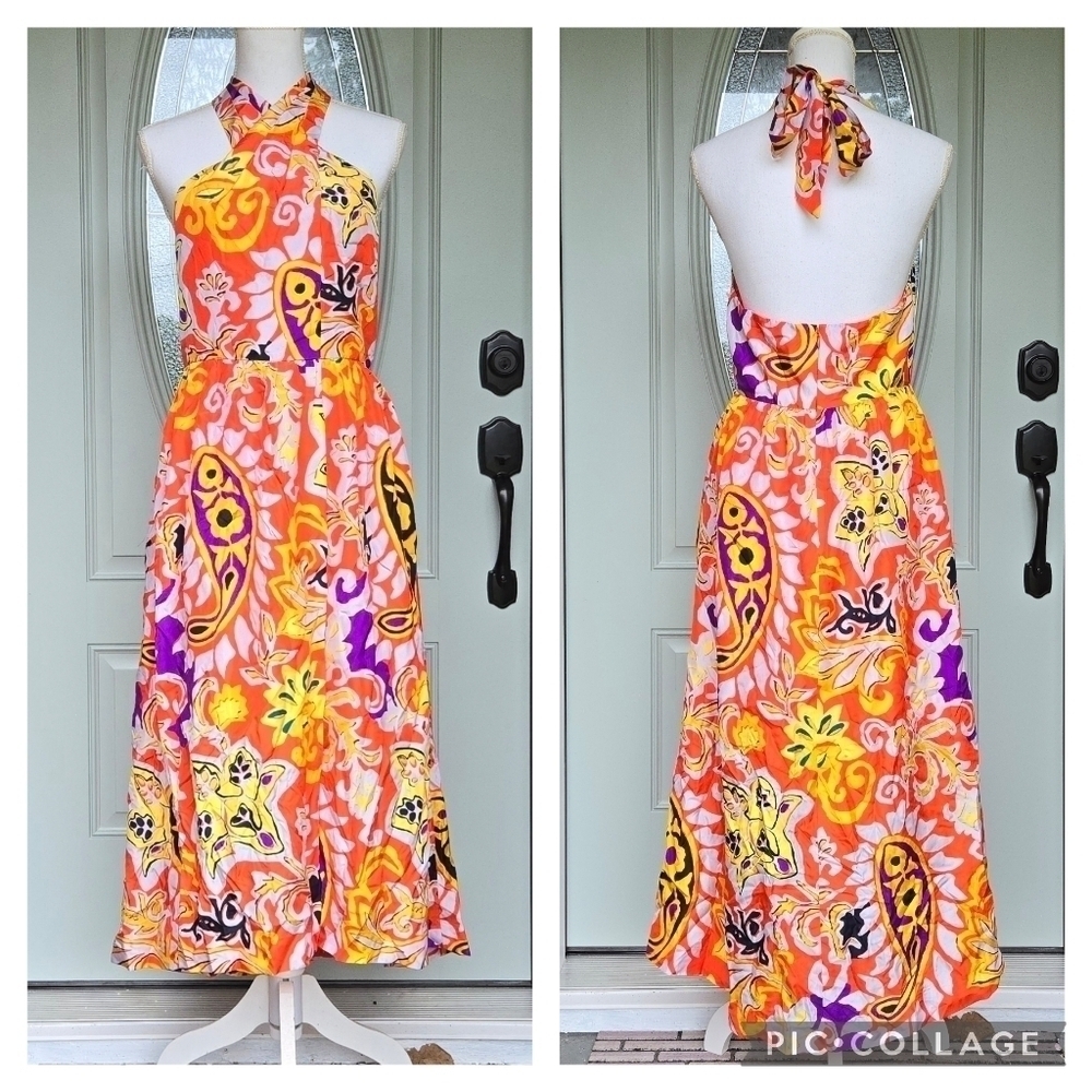 NWT J Crew Silk Midi Sarong Painted Paisley